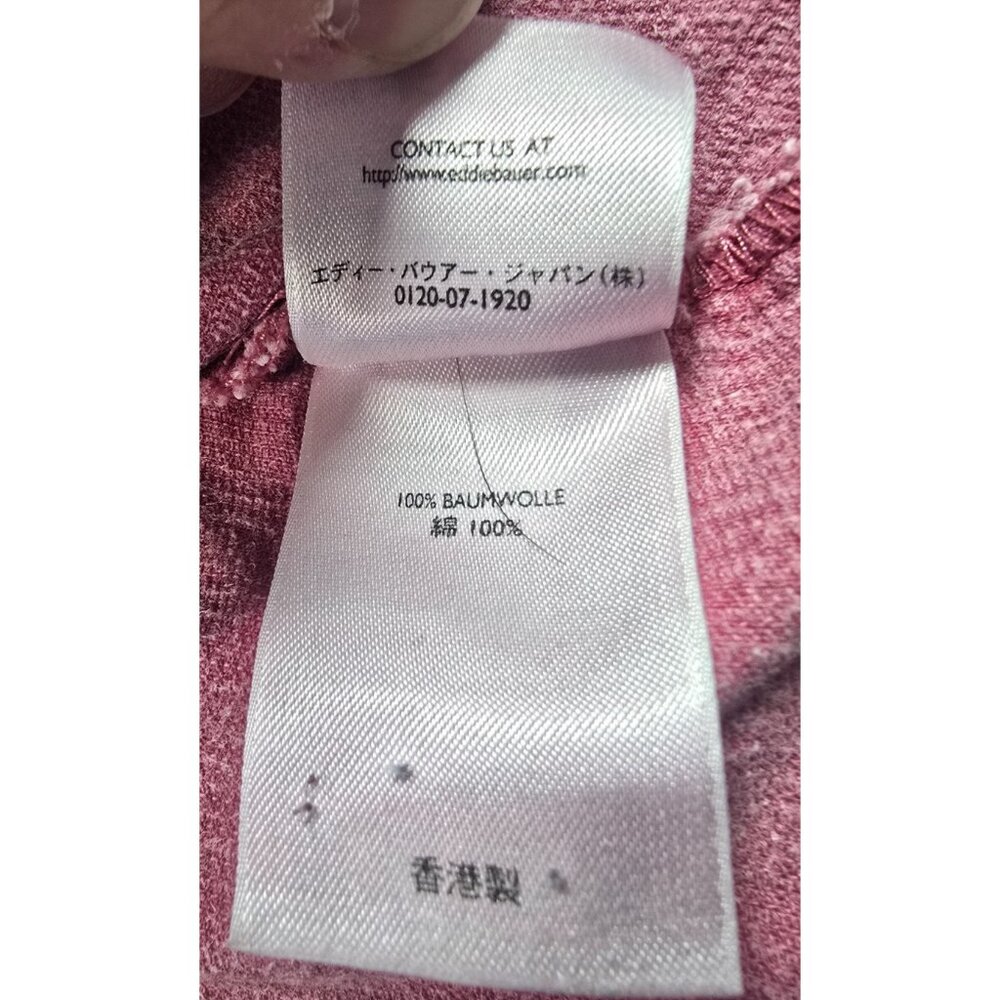 VTG Eddie Bauer Pink Corduroy Pearl Snap Button Down Shirt Women’s Large - Picture 16 of 16